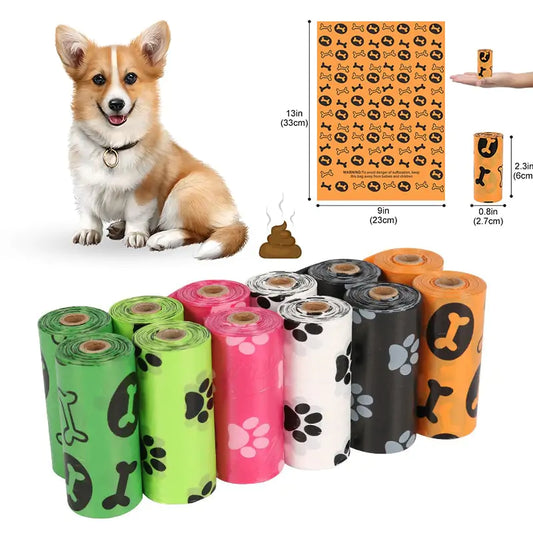 colorful MIX Dog Poop Bags